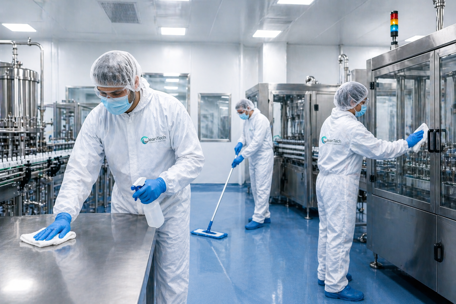 Controlled cleaning workflow
